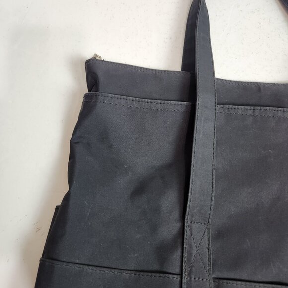 Baggallini Black Expandable Overnight Tote Bag Travel Bag Packable Zipper Pocket - Picture 2 of 16